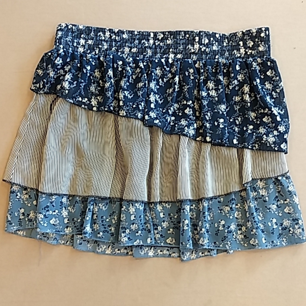 Maurice's Tiered Blue Boho Skirt